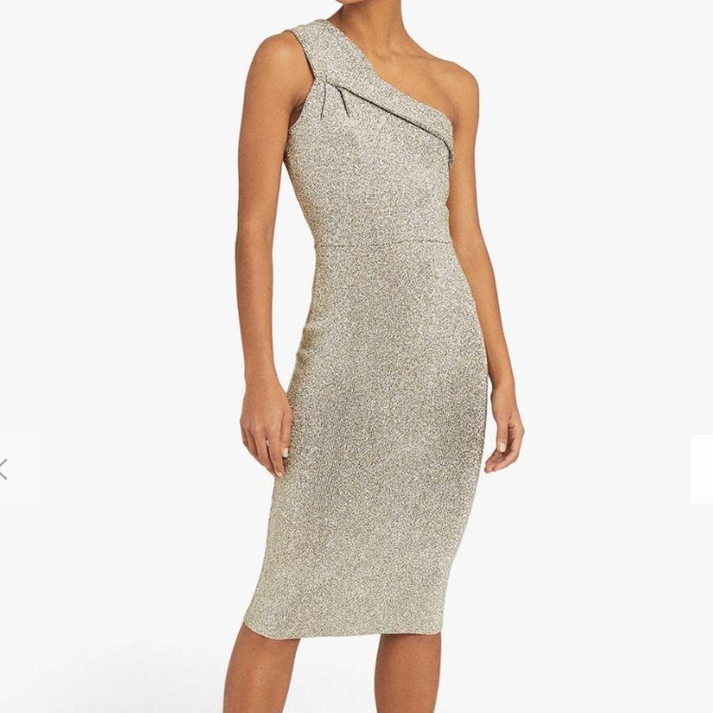 a-NWT REISS | Lordes Metallic Dress - Picture 4 of 11